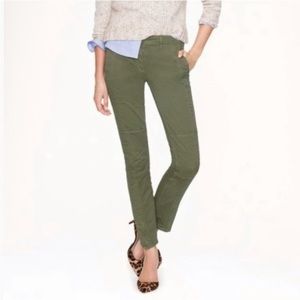 J. Crew olive ankle zipper pants